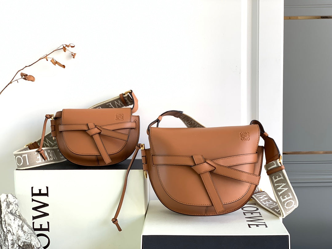 Bolso Gate Dual Marrón 21 cm