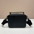 Bolso Prada Brique de piel Saffiano Negro