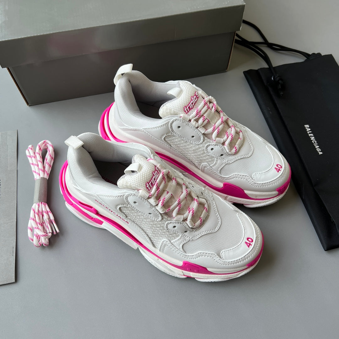 Zapatillas Balenciaga Triple S Blancas/Rosas