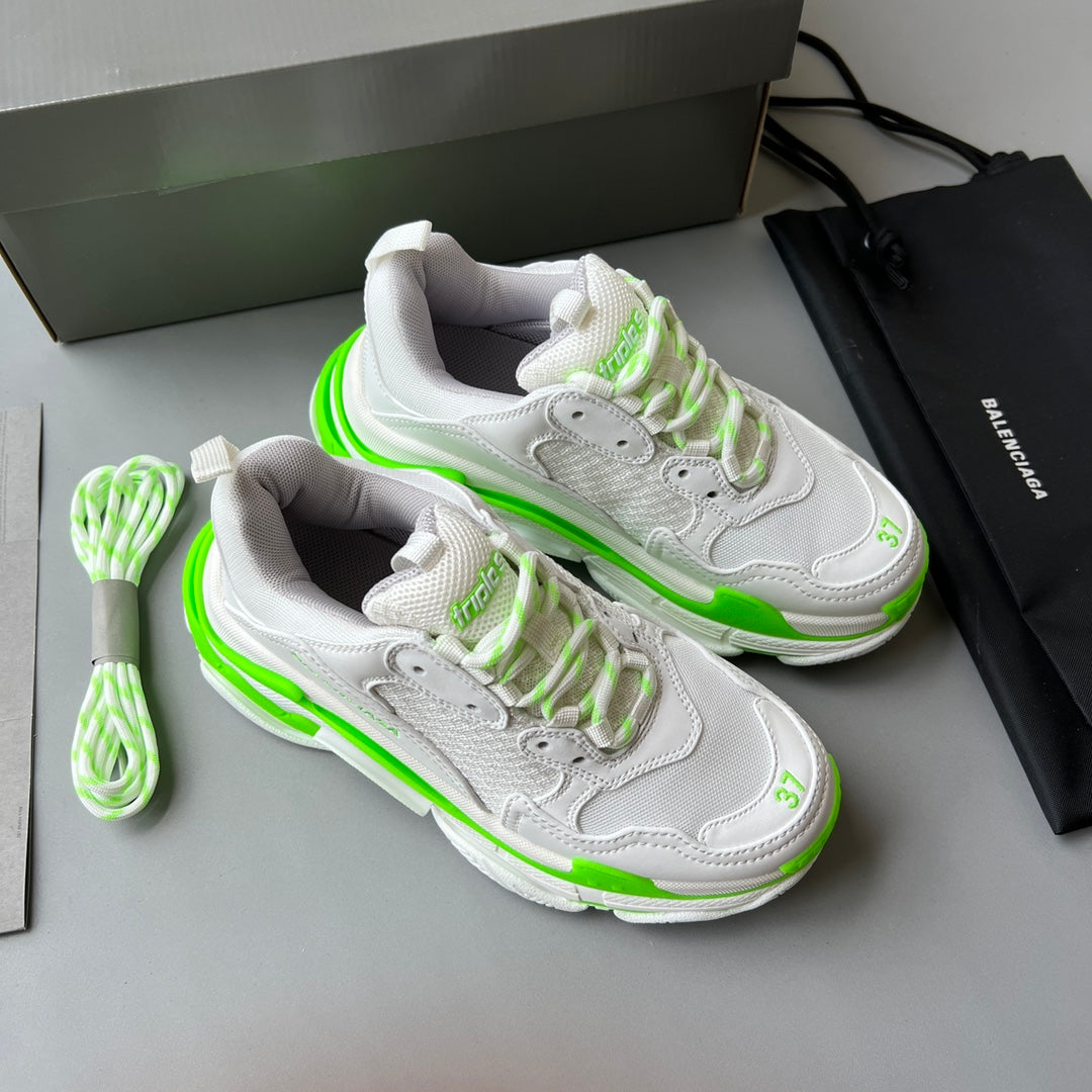 Zapatillas Balenciaga Triple S Blancas/Verdes