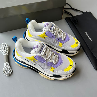 Zapatillas Balenciaga Triple S Blancas/Lilas/Amarillas