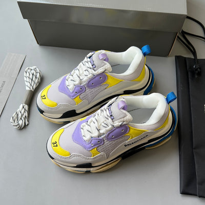 Zapatillas Balenciaga Triple S Blancas/Lilas/Amarillas