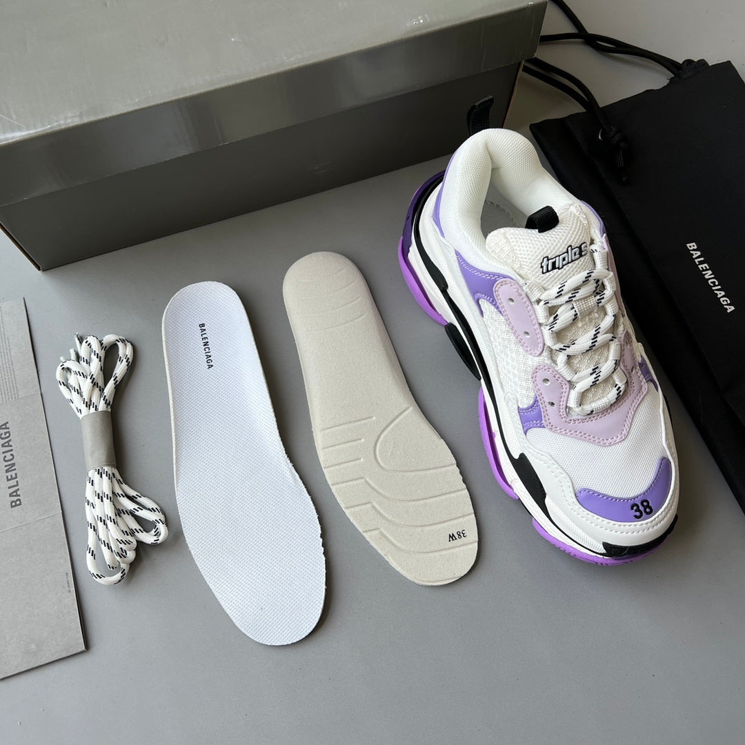 Zapatillas Balenciaga Triple S Blancas/Lilas