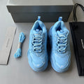 Zapatillas Balenciaga Triple S Azules Logo