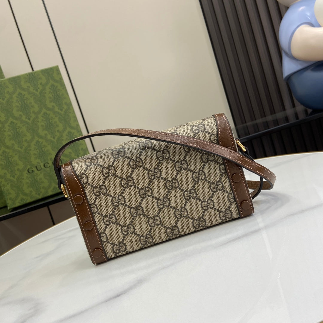 Bolso Horsebit 1955 Beige y Ébano