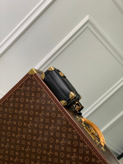 Bolso Side Trunk PM Negro/Dorado