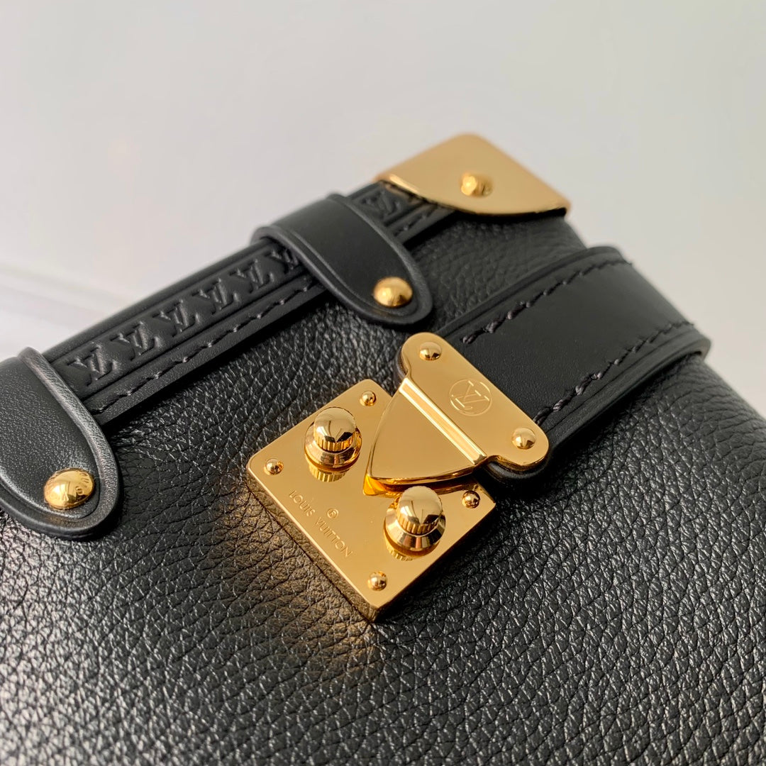 Bolso Side Trunk PM Negro/Dorado