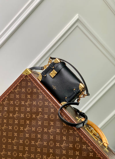 Bolso Side Trunk PM Negro/Dorado