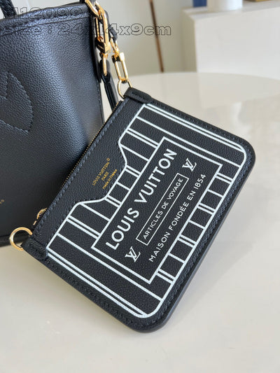 Bolso Neverfull Inside Out BB con bandolera Negro