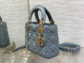 Minibolso Lady Dior azul 17 cm