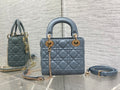 Minibolso Lady Dior azul 17 cm