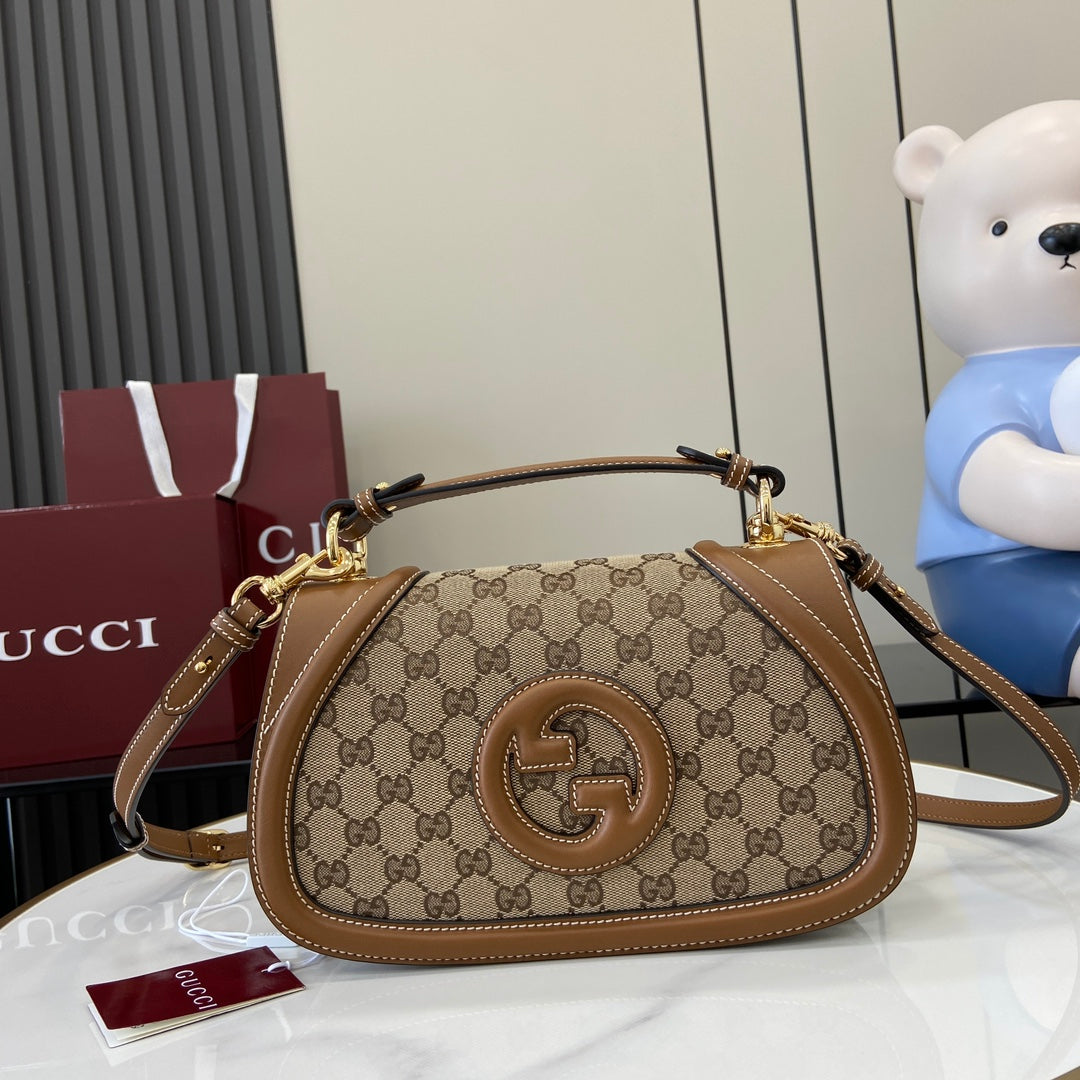 Bolso mano Blondie asa tamaño pequeño lona Beige