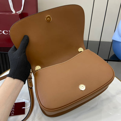 Bolso mano Blondie asa tamaño pequeño Marrón