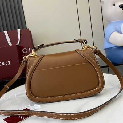 Bolso mano Blondie asa tamaño pequeño Marrón