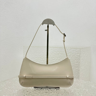 Bolso Bisou Blanco Charol 27 cm