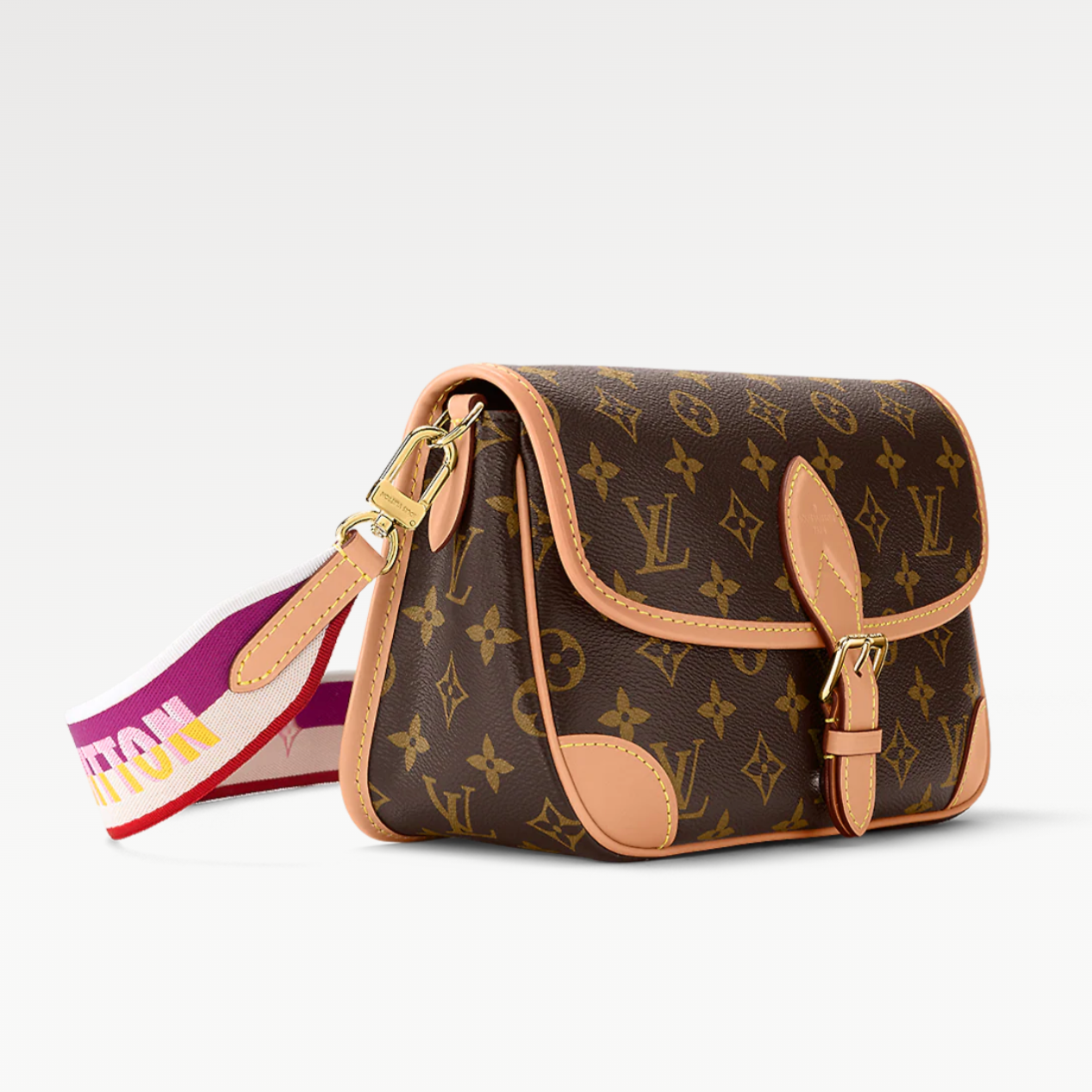 Bolso Satchel Diane Rosa Fucsia