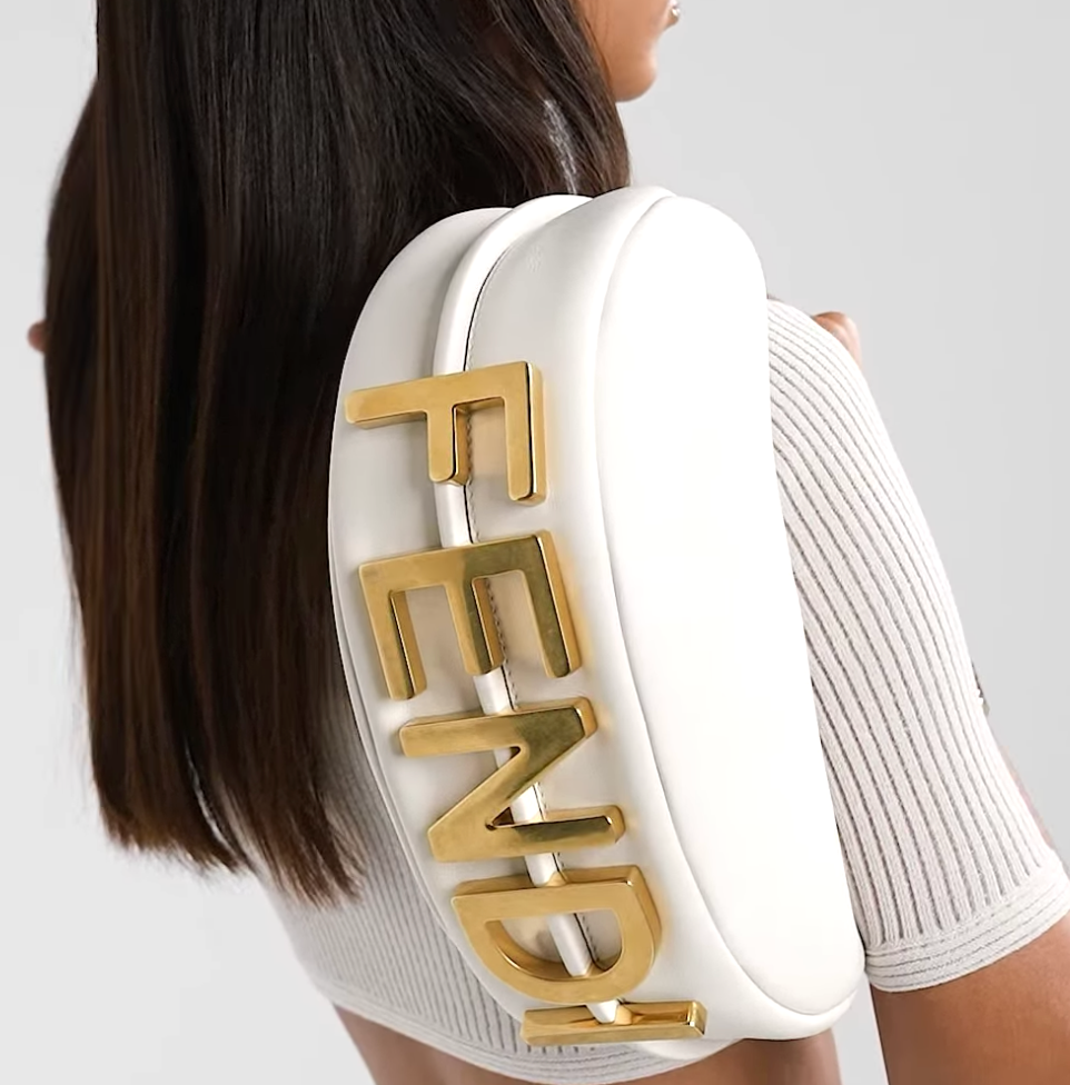 Bolso Fendigraphy Pequeño Blanco