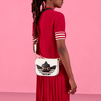 Minibolso Gucci Horsebit 1955 Blanco