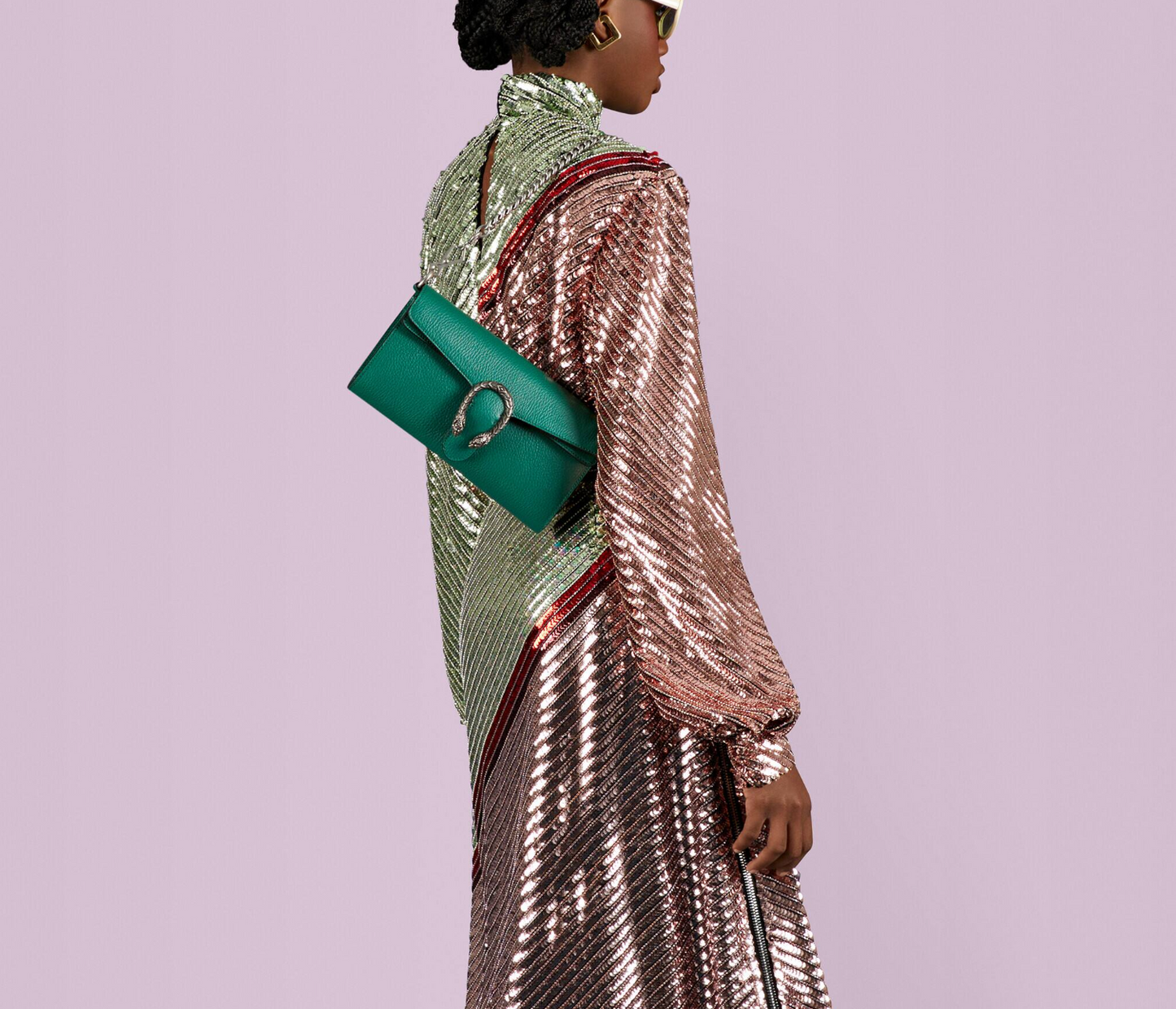Bolso de hombro Dionysus pequeño Verde