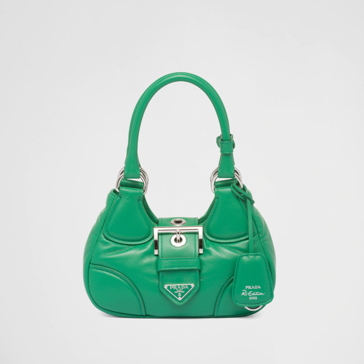 Bolso de napa acolchada Prada Moon Verde