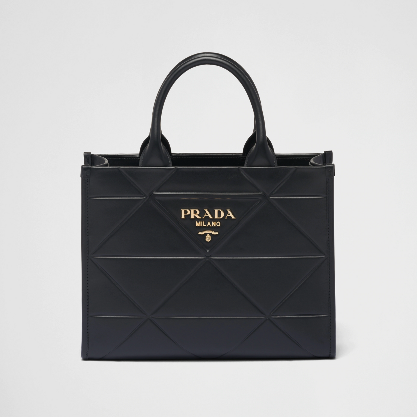 Bolso Prada Symbole pequeño con pespuntes Negro