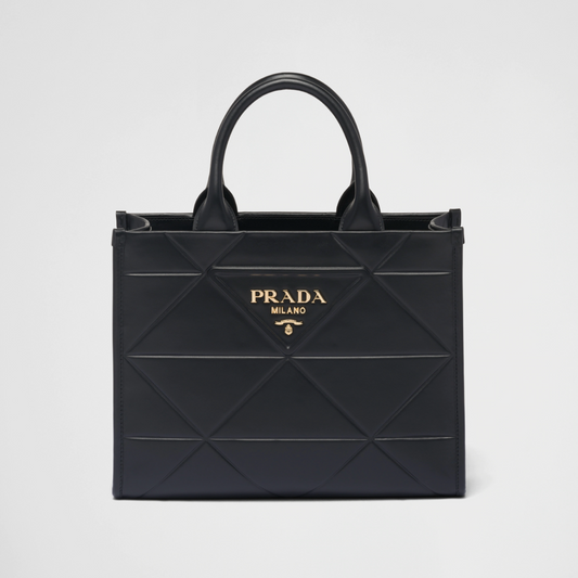 Bolso Prada Symbole pequeño con pespuntes Negro