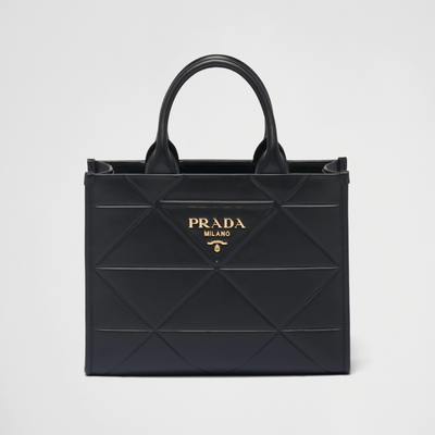 Bolso Prada Symbole pequeño con pespuntes Negro