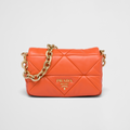 Bandolera Prada System de patchwork Naranja