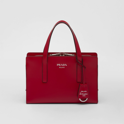 Minibolso Prada Re-Edition 1995 de piel Escarlata