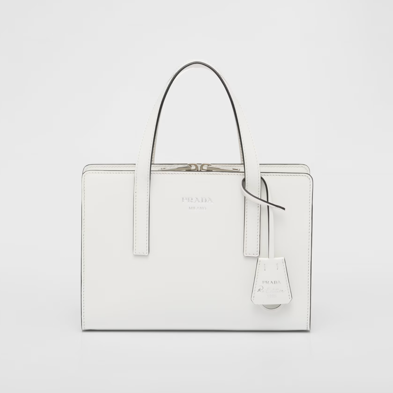 Minibolso Prada Re-Edition 1995 de piel Blanca