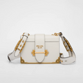 Bolso Prada Cahier de piel Blanca