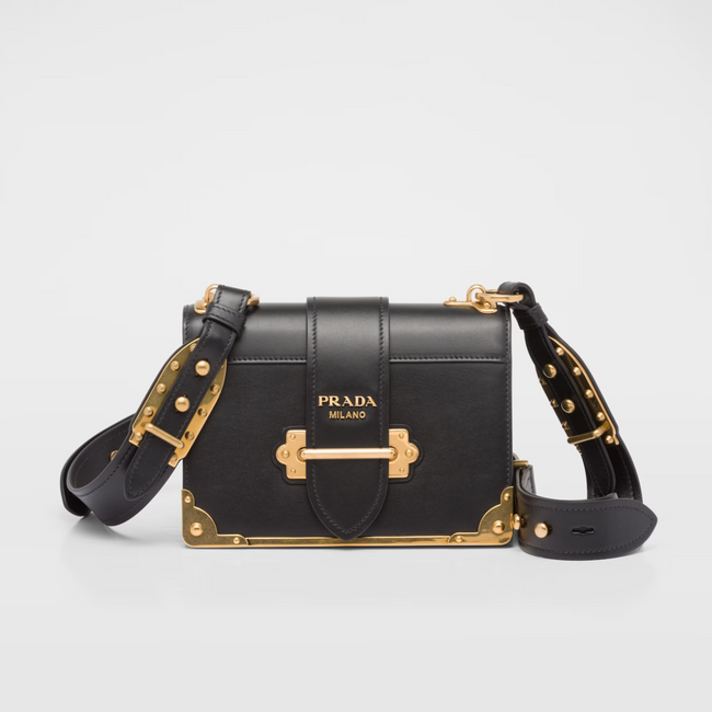 Bolso Prada Cahier de piel Negra mybagandco