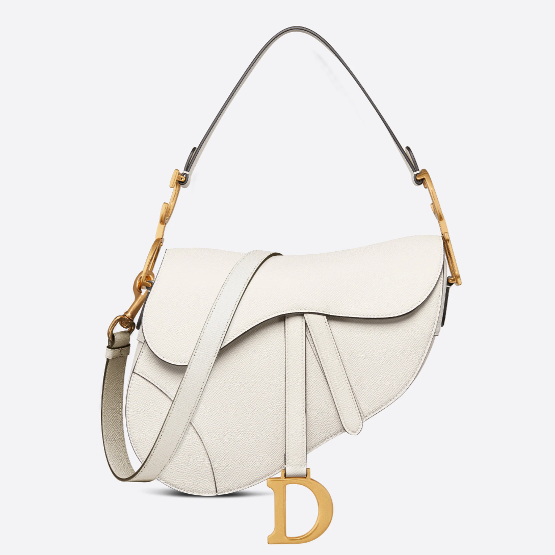 Bolso saddle con bandolera Blanco