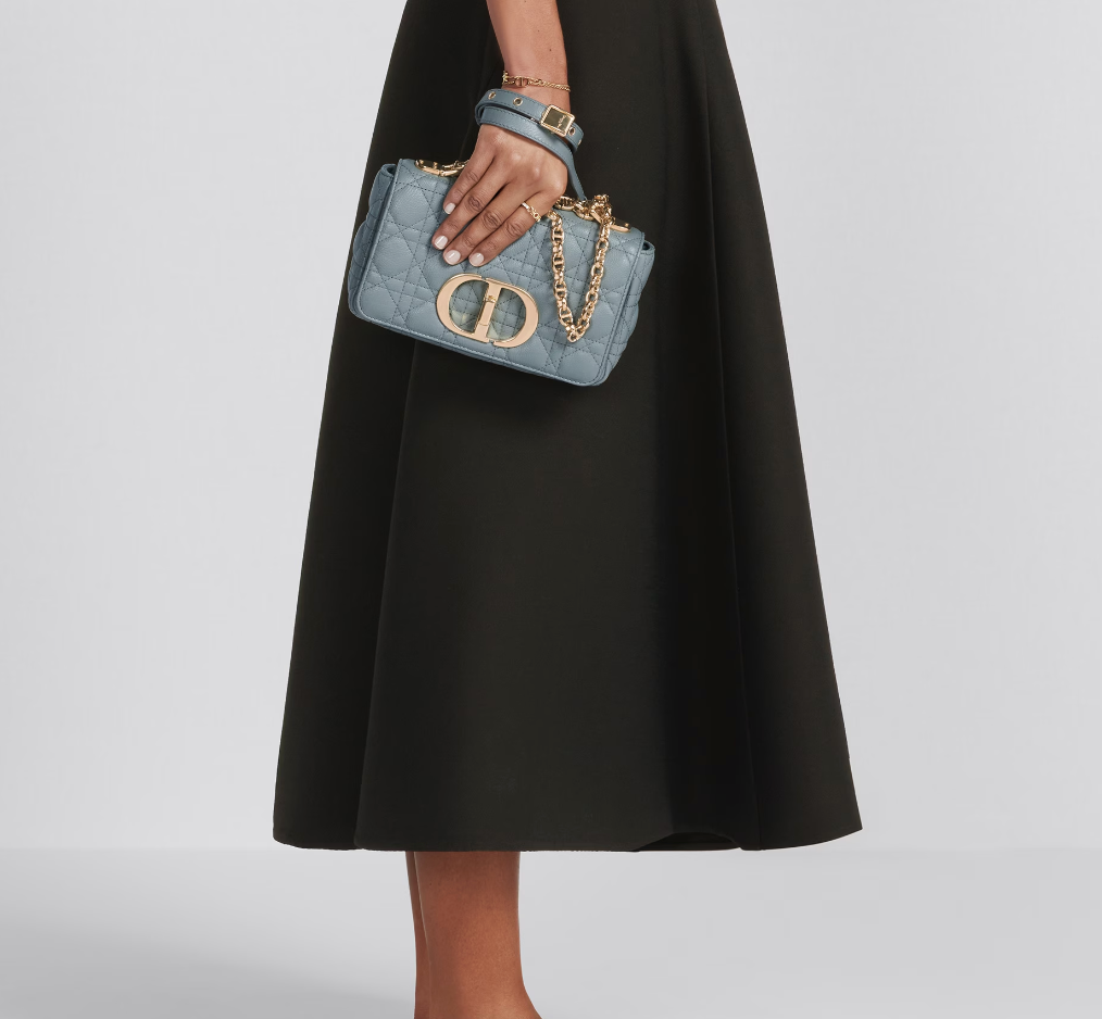 Bolso Pequeño Dior Caro Gris