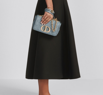 Bolso Pequeño Dior Caro Gris
