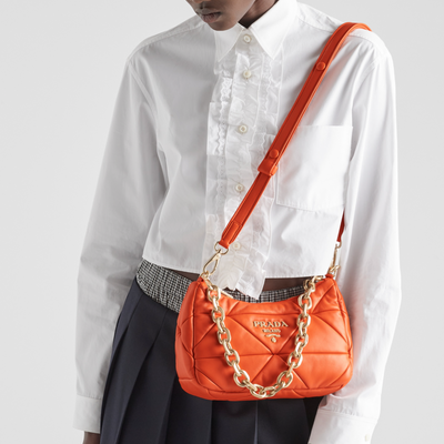 Bolso Prada System de parches Naranja