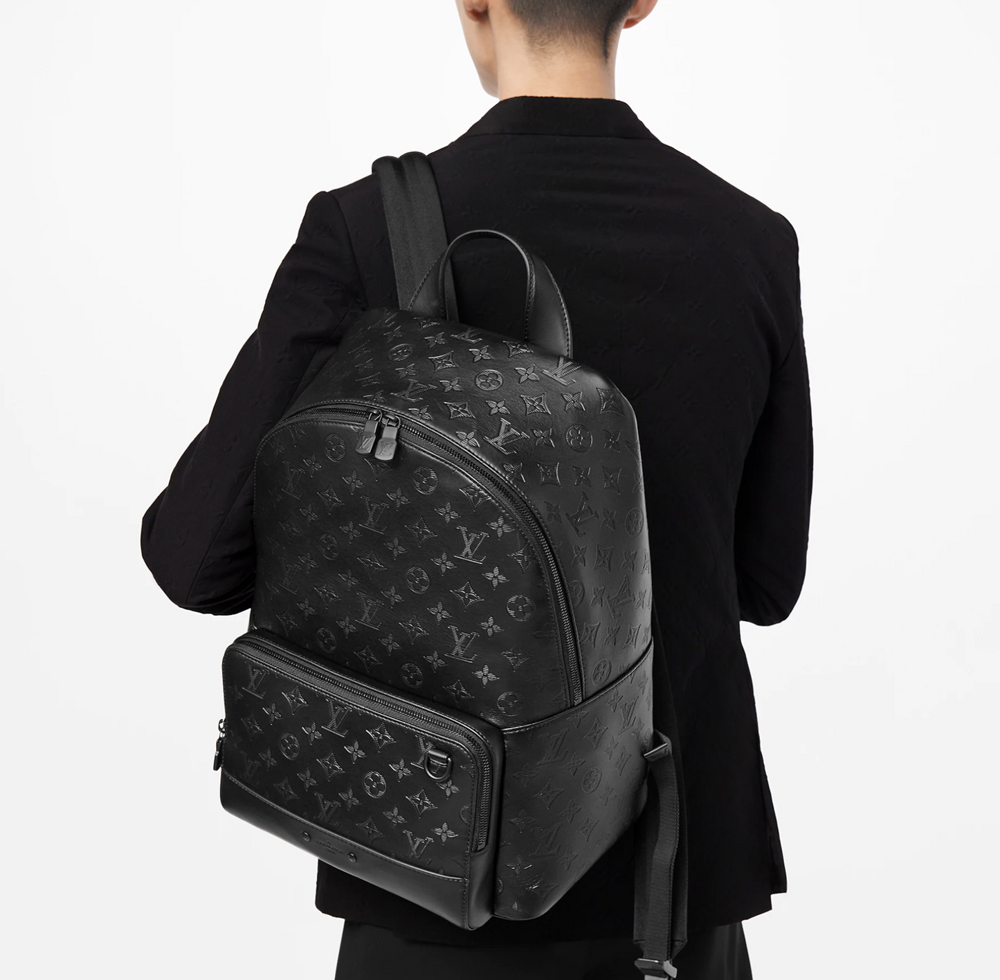 Mochila Racer Negra Monograma