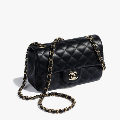 Bolso Pequeño Clásico Negro 23 cm