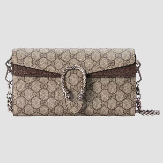 Bolso de hombro Dionysus pequeño Marrón 25 cm