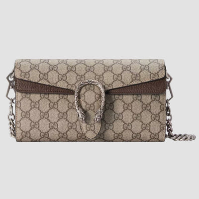 Bolso de hombro Dionysus pequeño Marrón 25 cm