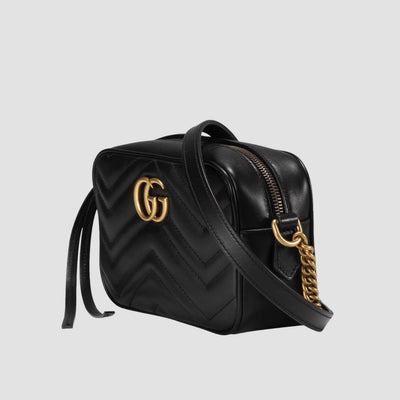 Minibolso GG Marmont de Matelassé Negro