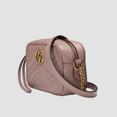 Minibolso GG Marmont de Matelassé Rosa