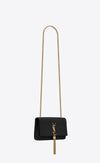 Bolso Kate Small Cocodrilo Negro/Dorado