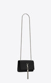 Bolso Kate Small Cocodrilo Negro/Plata