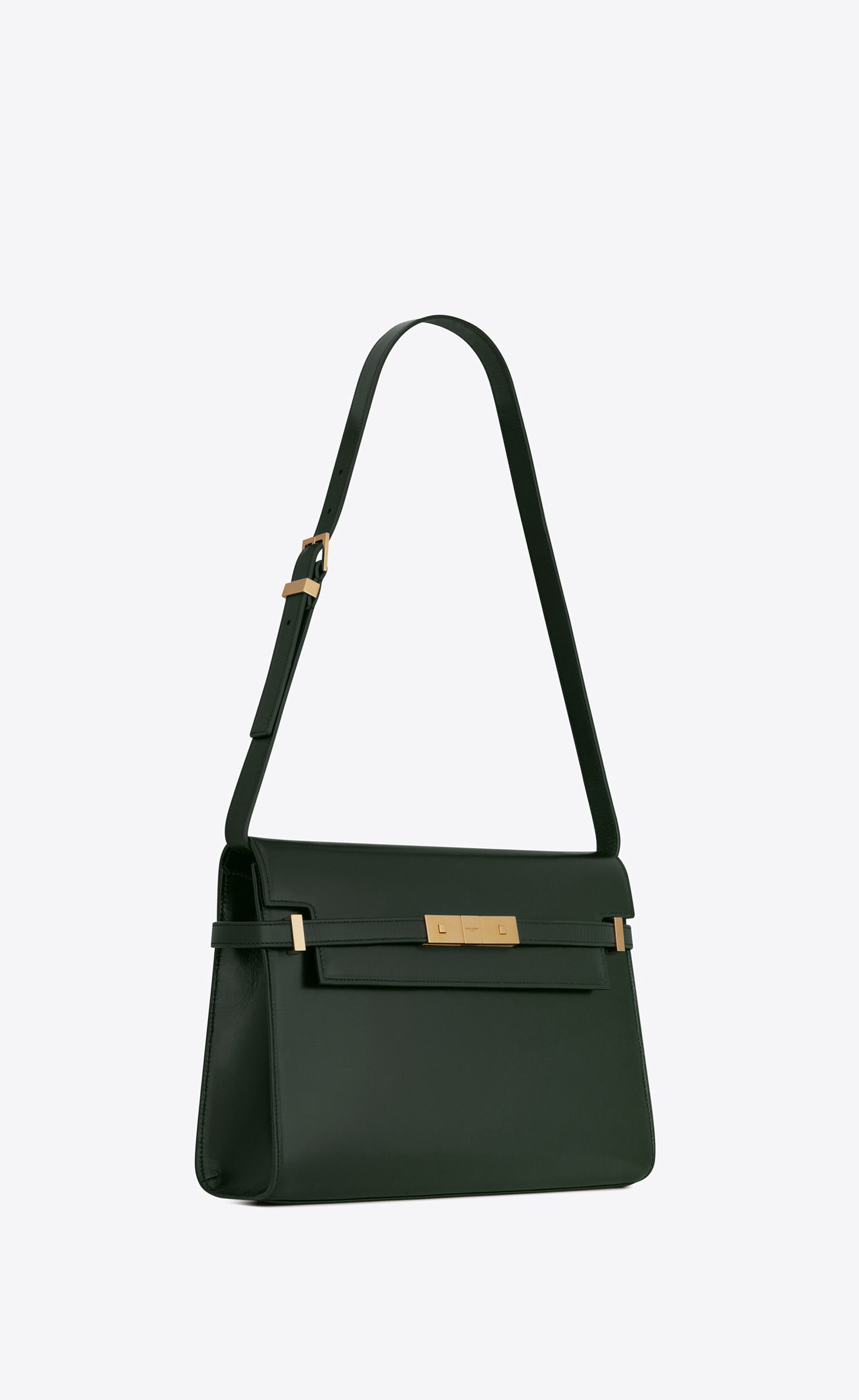 Bolso de Hombro Manhattan Piel Verde Oscuro