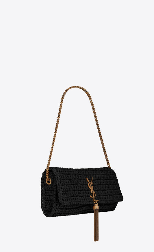 Bolso Kate 99 con Borla y Rafia Negro