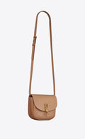 Bolso cruzado pequeño Kaia piel Beige