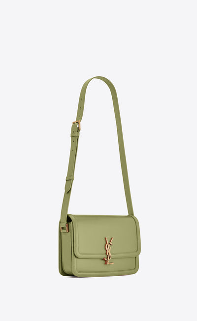 Bolso Mediano Solferino De Piel Pistacho