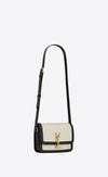 Bolso Solferino Small Satchel De Piel Blanco/Negro