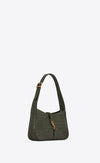 Bolso Hobo Le 5 a 7 Piel Cocodrilo Verde